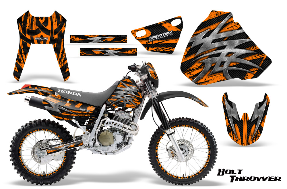 Honda XR 400 Graphics Kit Bolt Thrower Orange NP Rims